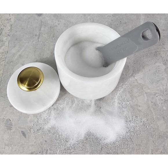 Marble Salt Cellar, Pinch Bowl, Kitchen Pinch Pot, Salt & Pepper Cellars, New - Picture 5 of 10